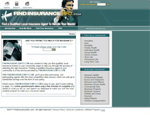 Tablet Screenshot of findinsuranceinfo.com